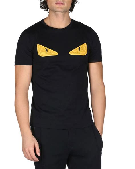 t-shirt fendi yeux|fendi crewneck t shirt.